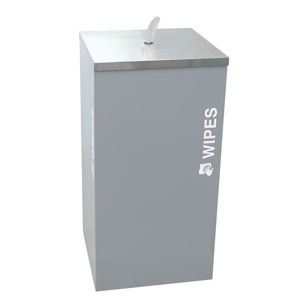 Ex-Cell Kaiser Bucket Wipe Dispenser - Steel, Hammered Grey Pebble SW-KD HMG - main